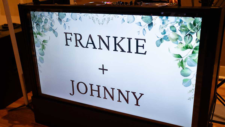 Organized cable management in professional DJ setup