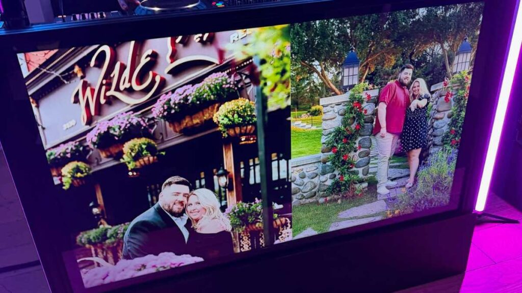 clean-wedding-dj-setup-tv-dj-booth