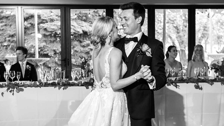 Wedding first dance romantic lighting